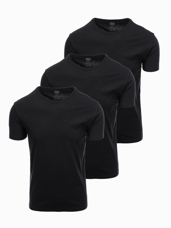 Ombre Clothing Pánske tričko bez potlače - mix 3 ks Z29 Ombre Clothing