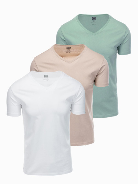 Ombre Clothing Pánske tričko bez potlače - mix 3 ks Z29 Ombre Clothing