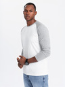 Ombre Clothing Pánske tričko s potlačou a dlhým rukávom - čierne V1 OM-LSPT-0119 Oblečenie Ombre