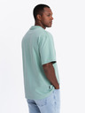 Ombre Clothing Pánske tričko LOOSE FIT s mätovým vreckom Ombre Clothing