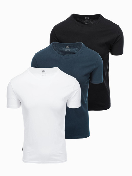 Ombre Clothing Pánske tričko bez potlače - mix 3 ks Z29 Ombre Clothing