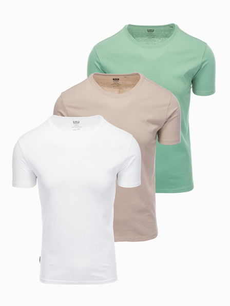 Ombre Clothing Pánske tričko bez potlače - mix 3 ks Z29 Ombre Clothing