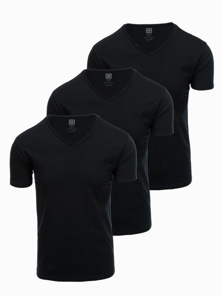 Ombre Clothing Pánske tričko bez potlače - mix 3 ks Z29 Ombre Clothing
