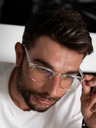 VEYREY VeyRey Okuliare blokujúce modré svetlo oválne Sigrid číre