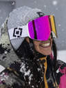 Horsefeathers Snowboardové okuliare Colt - biele/zrkadlovo ružové HORSEFEATHERS