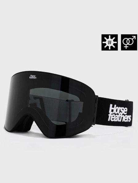 Horsefeathers Snowboardové okuliare Edmond - čierne/dymové HORSEFEATHERS