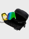 Horsefeathers Snowboardové okuliare Colt - čierne/zrkadlovo zelené HORSEFEATHERS