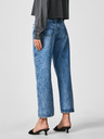 Pepe Jeans Modré dámske orezané džínsy širokého strihu Pepe Jeans Ani