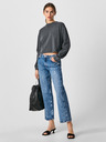 Pepe Jeans Modré dámske orezané džínsy širokého strihu Pepe Jeans Ani
