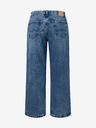 Pepe Jeans Modré dámske orezané džínsy širokého strihu Pepe Jeans Ani