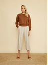 ZOOT.lab Béžové pruhované culottes ZOOT.lab Anika