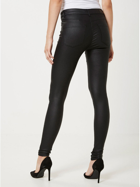 Vero Moda Čierne slim fit nohavice VERO MODA Seven