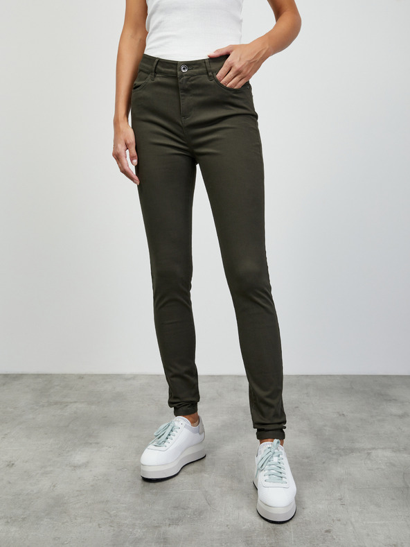 ZOOT.lab Khaki dámske slim fit nohavice ZOOT.lab Anna