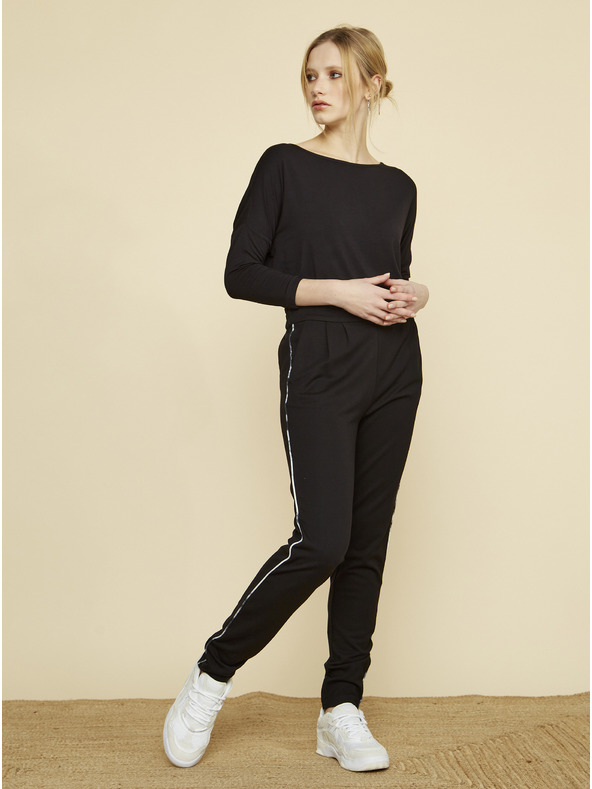 ZOOT.lab Čierne dámske nohavice ZOOT Baseline Xenia Stripe