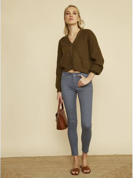 ZOOT.lab Šedé dámske nohavice skinny fit ZOOT.lab Anna 2