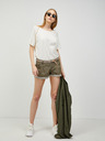 Ragwear Khaki dámske šortky s pásom Ragwear Heaven A