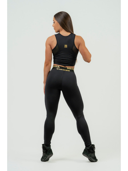 Nebbia NEBBIA Dámske legíny s vysokým pásom INTENSE Perform 840 Gold Nebbia
