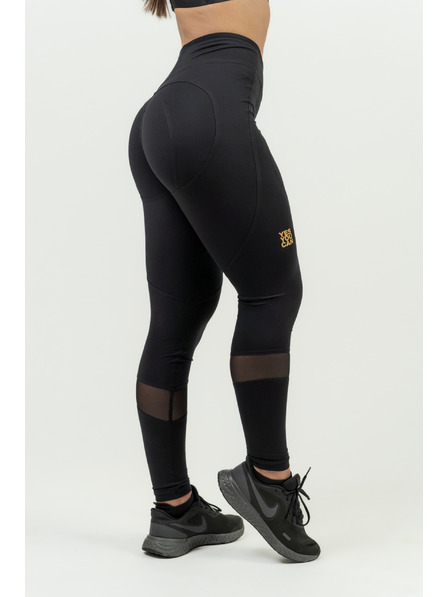 Nebbia NEBBIA Dámske formujúce push-up legíny INTENSE v tvare srdca 843 Gold Nebbia