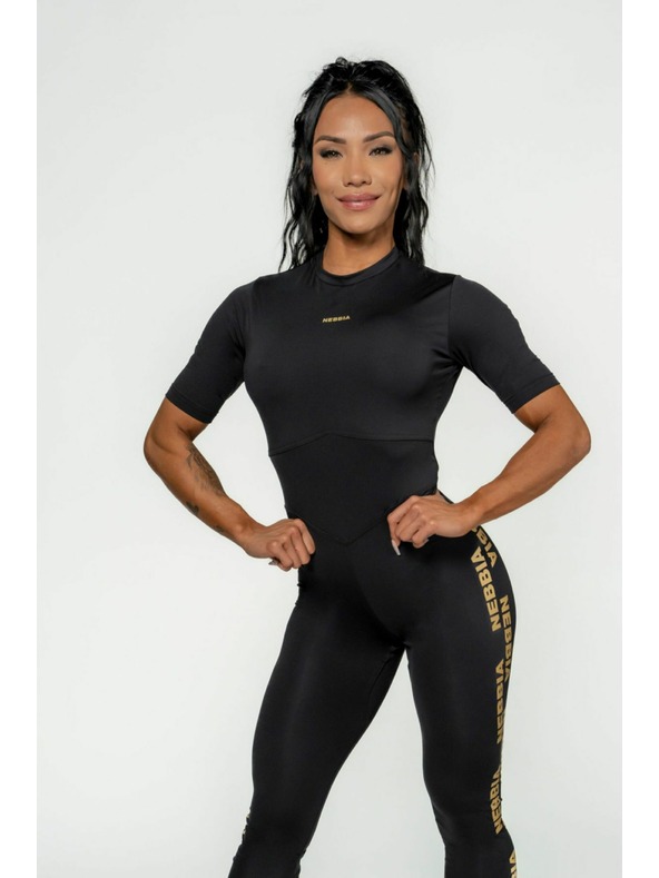 Nebbia NEBBIA Dámsky športový overal INTENSE Focus 823 Gold Nebbia