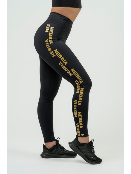 Nebbia NEBBIA INTENSE Iconic Dámske legíny s vysokým pásom 834 Gold Nebbia