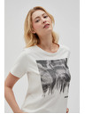 Moodo Women's White T-Shirt Moodo