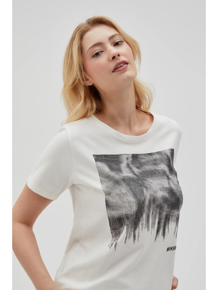 Moodo Women's White T-Shirt Moodo