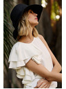 Moodo Women's White T-Shirt Moodo