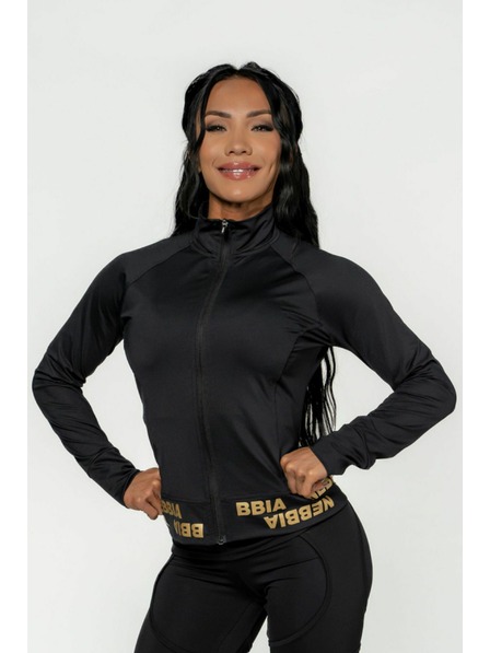 Nebbia NEBBIA INTENSE Warm-Up dámska mikina na zips 833 Gold Nebbia