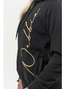 Nebbia Dámska športová mikina NEBBIA INTENSE Signature 845 Gold Nebbia
