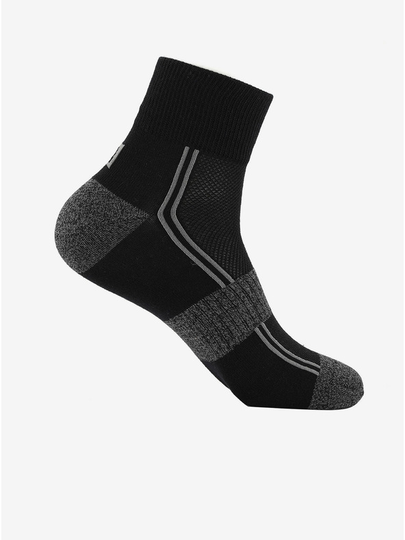 ALPINE PRO Unisex ponožky s technológiou coolmax ALPINE PRO 3HARE 2 čierne