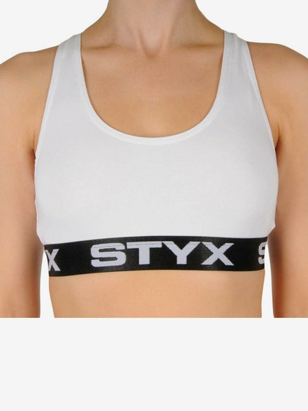 Styx Dámska športová podprsenka Styx biela
