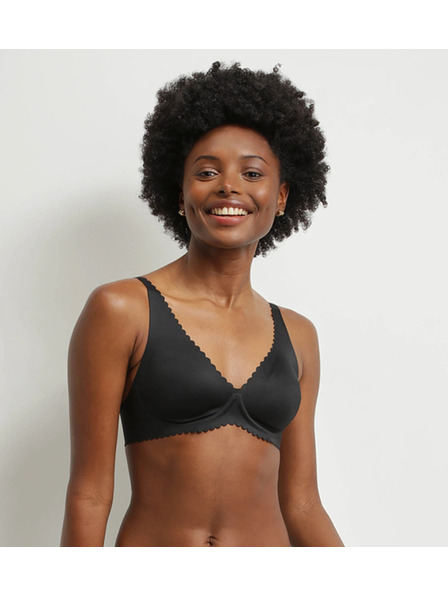 DIM DIM TRIANGLE BODY TOUCH BRA - Dámska podprsenka s kosticami - čierna