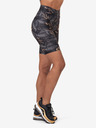 Nebbia Čierne dámske vzorované krátke legíny Nebbia Biker Shorts