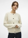 Vero Moda Krémový dámsky sveter Vero Moda Novah