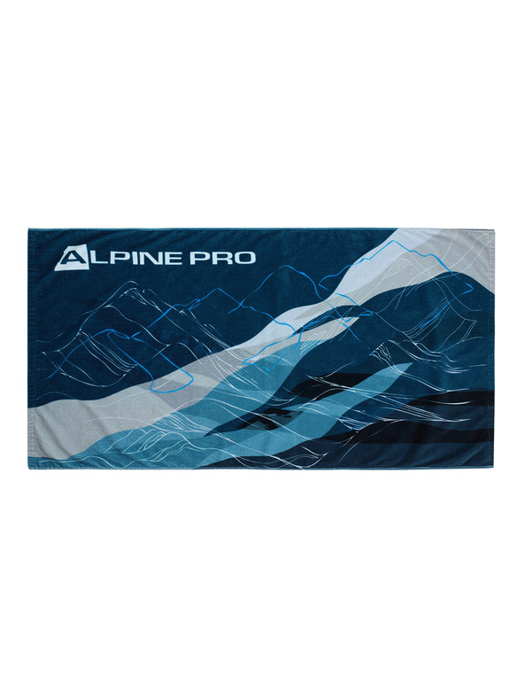 ALPINE PRO Bavlnený uterák ALPINE PRO ROSSO čierny variant pb