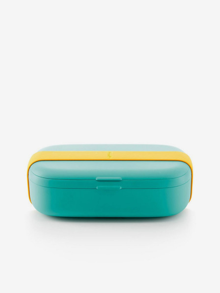 Lékué Čierno-tyrkysový desiatový box Lékué LunchBox To Go (1000 ml)