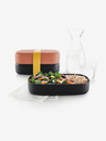 Lékué Čierno-oranžový Lékué LunchBox To Go (1000 ml)