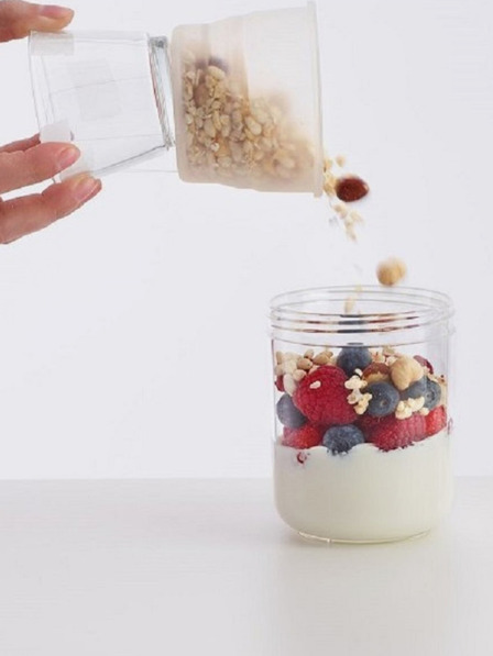 Lékué Ružový Lékué Jar To Go Lunch Box (600 ml)