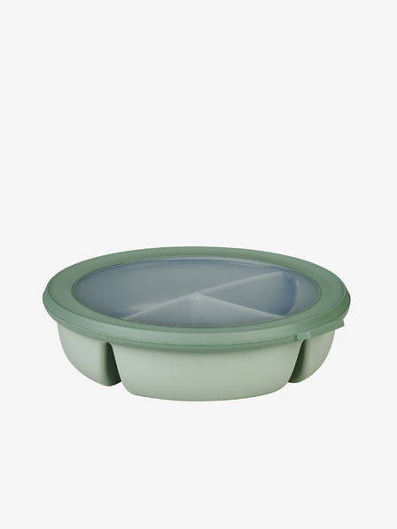Mepal Svetlozelená miska s tromi priehradkami Mepal Bento bowl Cirqula 250+250+500 ml