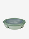 Mepal Svetlozelená miska s tromi priehradkami Mepal Bento bowl Cirqula 250+250+500 ml