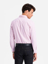 Ombre Clothing Pánska bavlnená košeľa REGULAR FIT s jemnými prúžkami Ombre Clothing