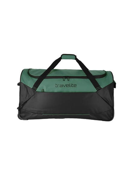 Travelite Cestovná taška na kolieskach Travelite Basics čierna/zelená