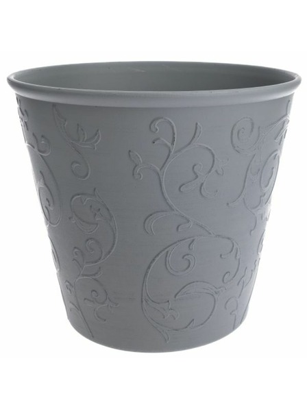 Casa de Engel Obal na kvetináč - ekologický plast, sivý kvetinový, 0/24