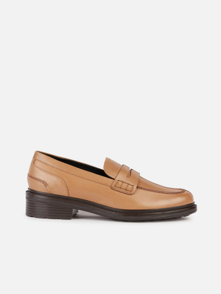 Geox Svetlo hnedé dámske mokasíny Geox Walk Pleasure