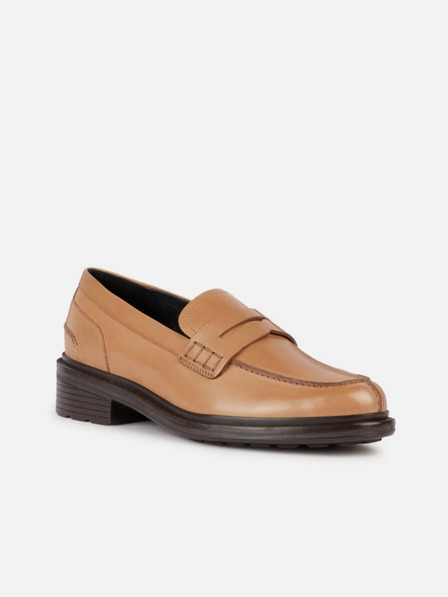 Geox Svetlo hnedé dámske mokasíny Geox Walk Pleasure
