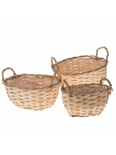 Casa de Engel Drevený kvetináč s PVC - sada 3 ks, /8