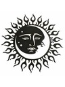Casa de Engel Drevená dekorácia na stenu - slnko, 0/25