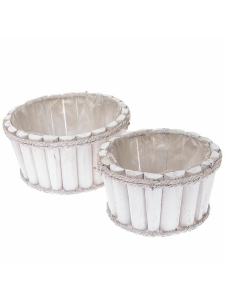 Casa de Engel Drevený obal na kvetináč s PVC - sada 2ks, 0/16