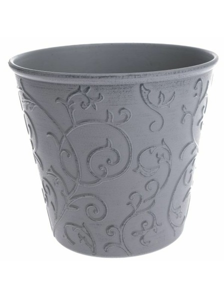 Casa de Engel Obal na kvetináč - Eko plast, sivý floral, 0/48