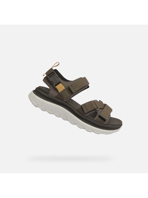 Geox Sivé pánske sandále Geox Spherica Actif X S